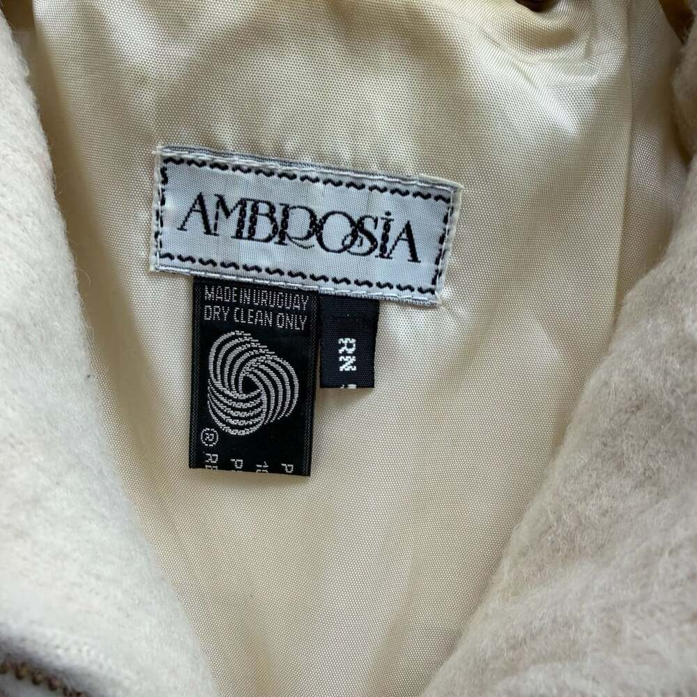 1970s Ambrosia Vintage Wool Striped Full Zip Bomber Jacket - Picture 2 of 5